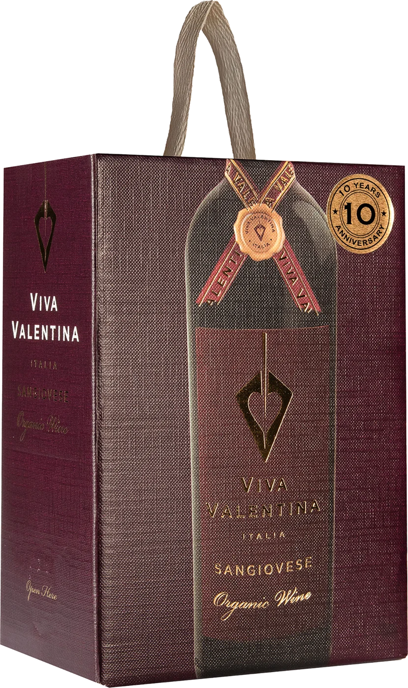 Viva Valentina Organic Sangiovese hanapakkaus